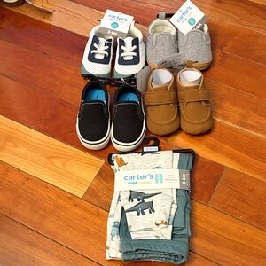 Carter's Kids Matching Set - Navy, Gray, Black, Tan